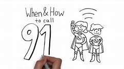 When & how to call 911. Teaching children how to call 911 using various phones.