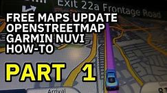 Free maps update for Garmin nuvi howto using OpenStreetMap part 1