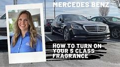 How to Turn on Your S Class Fragrance