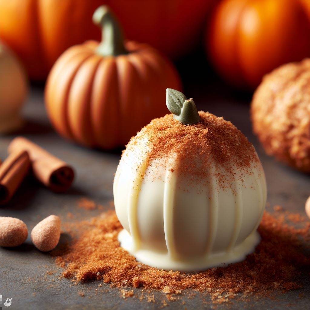 BingAI - Indulge in the autumnal flavors of pumpkin spice cake balls