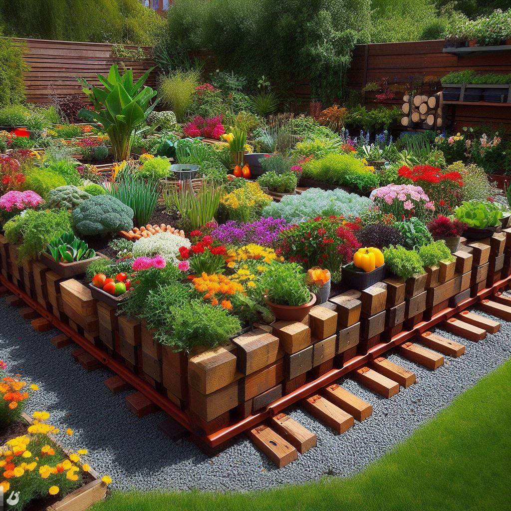 BingAI - Transform your garden into a mini railway world