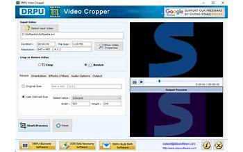 DRPU Video Cropper screenshot #1
