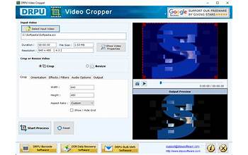 DRPU Video Cropper screenshot #0