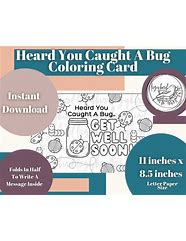 Image result for Get Well Card Coloring Printable