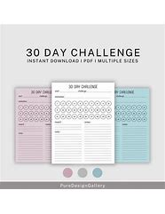 Image result for 30-Day Challenge Template for Sharing Ideas