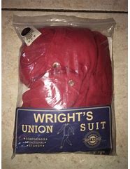 Image result for Red Union Suit with Flap