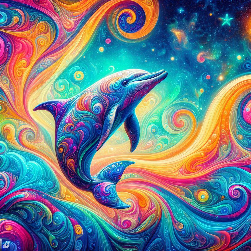 BingAI - Dolphin Dreams: A Psychedelic Journey