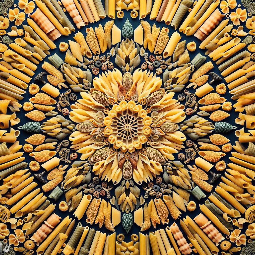 BingAI - Pasta Mandala: A Digital Art Collage