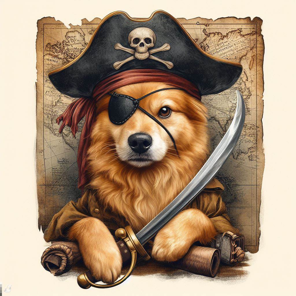 BingAI - Pirate Pup: The Canine Captain of the High Seas
