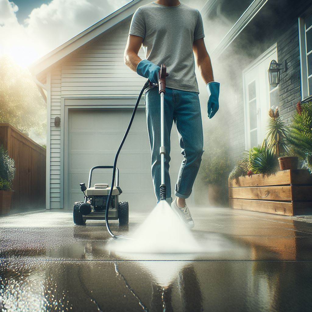 BingAI - Revive your old concrete driveway with these cleaning hacks! Using a pressure washer to blast away dirt and grime from the surface of the concrete