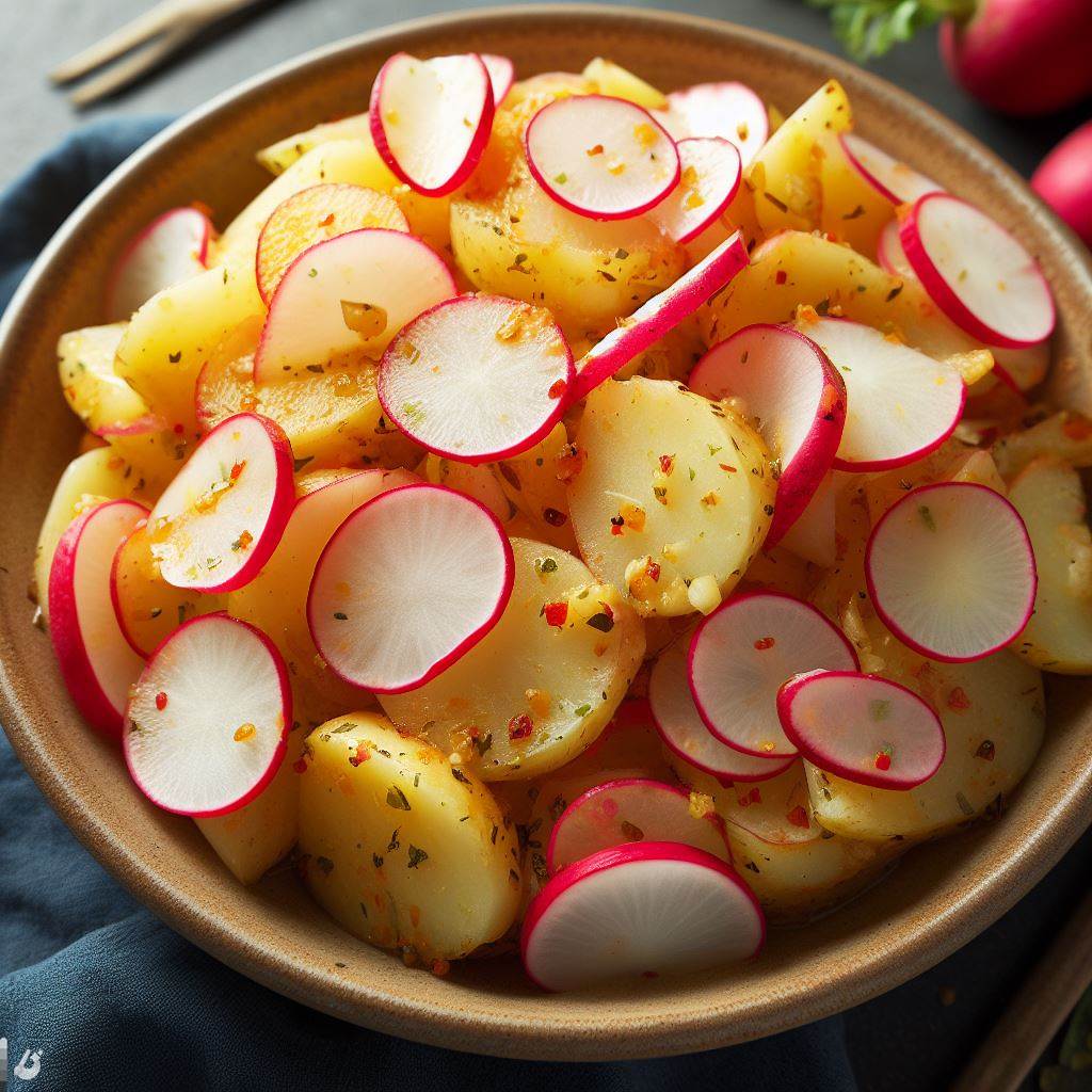 BingAI - Crunchy and delicious potato salad toppings