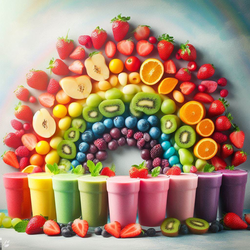 BingAI - Rainbow Smoothie Delight