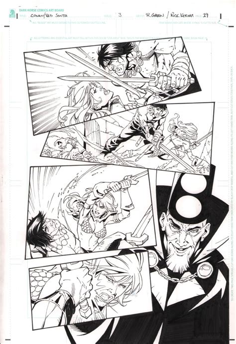 Conan Red Sonja 3 P 15 Conan And Red Sonja Vs Wizard 2015 Signed By