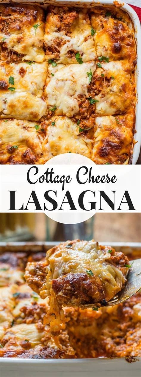 cottage cheese lasagna     creamy saucy ultra cheesy lasagna recipe