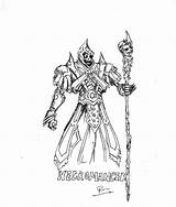 Necromancer sketch template