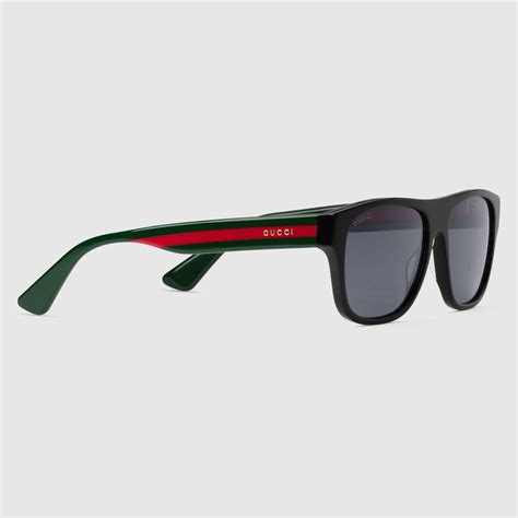 gucci rectangular frame acetate sunglasses in 2021 sunglasses mens