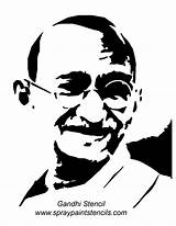 Gandhi Outline Stencil Drawing Poster Face Silhouette Vector Sketch Sketches Stencils Result Easy Drawings Getdrawings Independence Gif Painting Stickers Choose sketch template