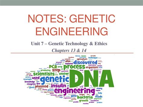 Ppt Notes Genetic Engineering Powerpoint Presentation