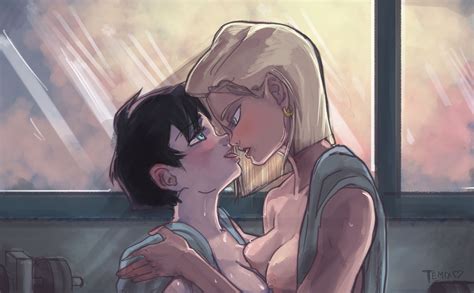 android 18 and videl lesbian kiss android 18 porn pics superheroes pictures pictures sorted