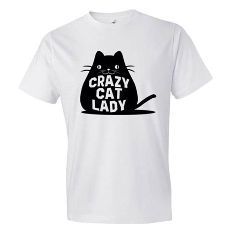 crazy cat lady fat cay tee shirt