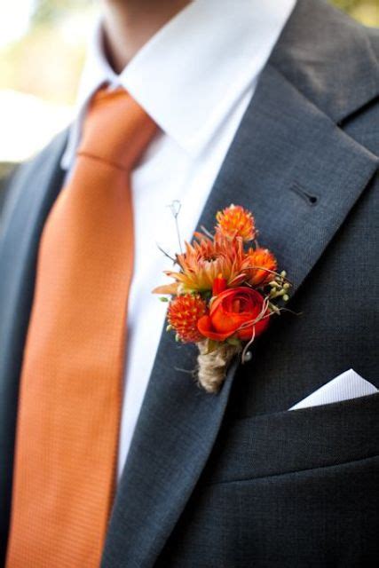 42 Beautiful Fall Wedding Boutonnieres Weddingomania