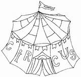 Circus Coloring Pages Coloringpages1001 Carnival Kleurplaten Circustent Clown Sheet Tent sketch template