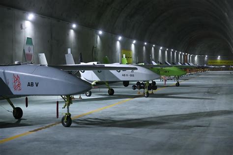 iran reveals subterranean military drone base daily sabah