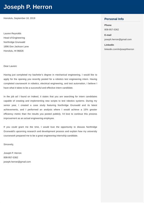 engineering cover letter uk examples tips