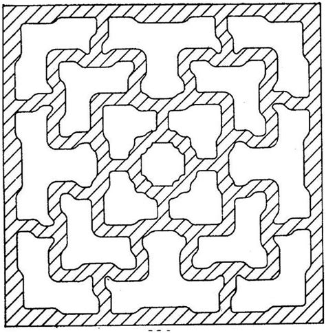geometric shapes cartoon coloring page geometric coloring pages