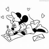 Xcolorings Minnie Pluto sketch template