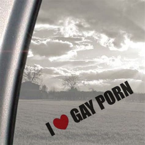 I Love Gay Porn Lustig Unhöflich Witz Schlechter Parkplatz Auto Fenster