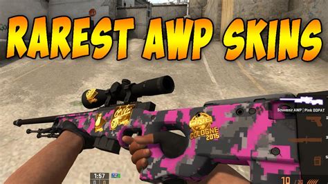 actual top  rarest awp skins  csgo youtube