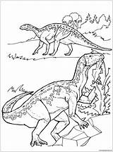 Coloring Dinosaur Iguanodon Pages Dinosaurs Carnotaurus Printable Color Print Animals Drawing Bubakids Rex Template Activity Triassic Animal Extinct Fresh Good sketch template
