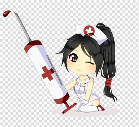 syringe anime girl nurse
