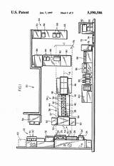 Kitchen Layout Patents Patent Google Hotel Drawing Chinese System sketch template
