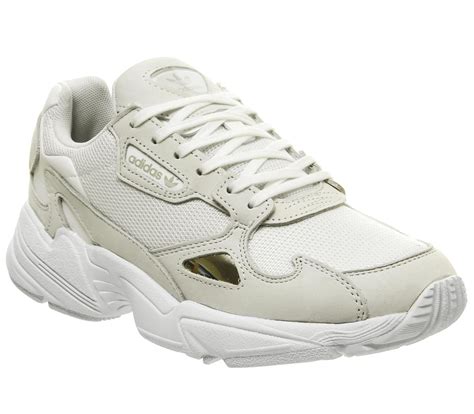 adidas falcon trainers white white crystal white   trainers