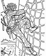 Coloring Pages Climbing Wall Military Drill Rock Printable Color Print Handler Working Dog Getcolorings sketch template