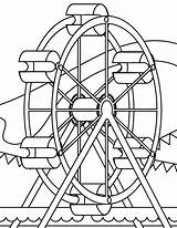 Ferris Coaster Roller Amusement Getdrawings Dbk Jeffersonclan sketch template
