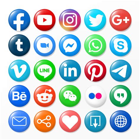 vector social media  communication platform icon  logo   advertising  website
