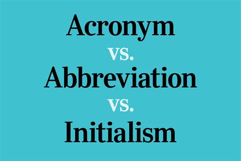 acronym  abbreviation  initialism trusted