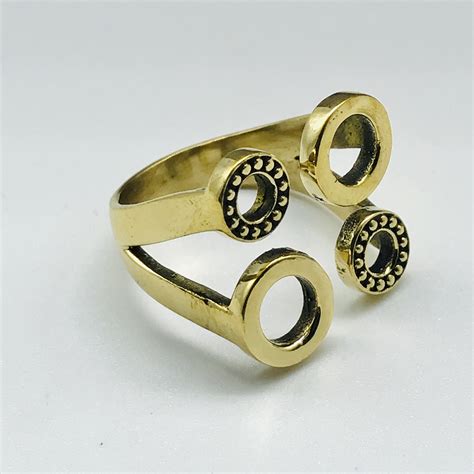 geometrische ring koperen ring hoepel ringen verstelbare etsy nederland