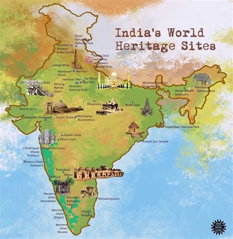 map   world heritage sites  india     visited