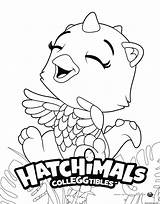 Hatchimals Coloriage Draggle sketch template