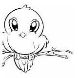 Coloring Pages Birds Singing Bird Cute Related Posts sketch template