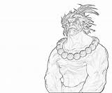 Akuma Character Coloring sketch template