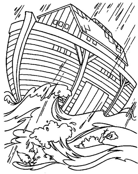 bible noahs ark coloring page