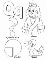 Quack Getcolorings Colorings Letters sketch template