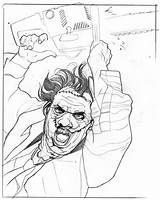 Leatherface Coloring Pages Template sketch template