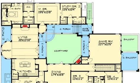 perfect images center courtyard house plans jhmrad
