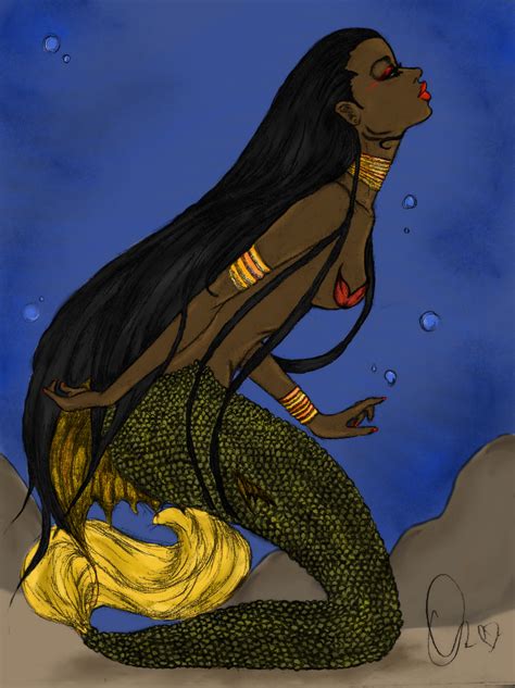 one of the first beautiful african mermaids i found